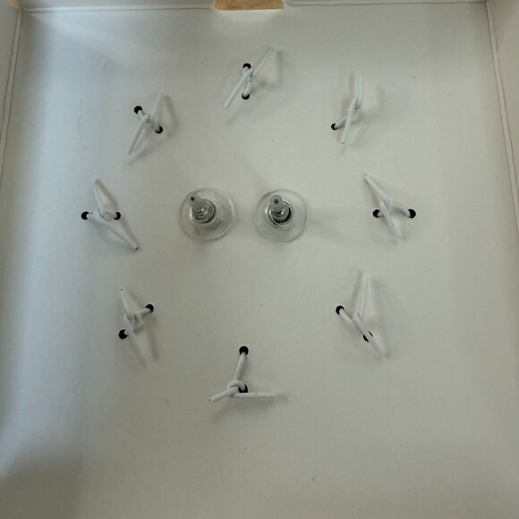 Guess Rose Gold-Tone Link Charm Bracelet & Crystal Stud Earrings Set With Gift B - Picture 8 of 9